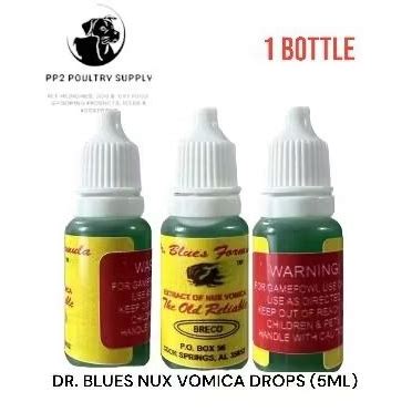 Dr. Blues Nux Vomica Drops for Gamefowl 5MLno5 .